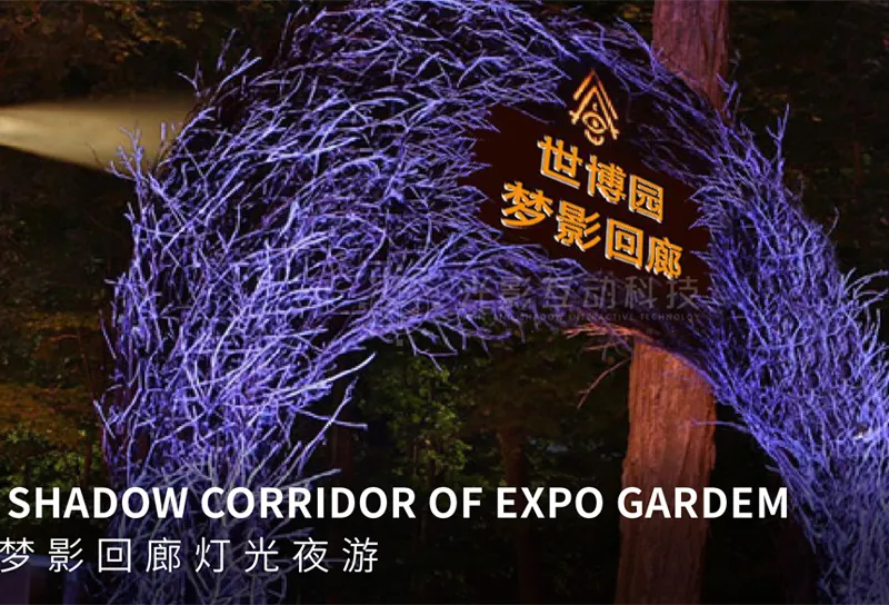 世博园景区梦影回廊灯光夜游